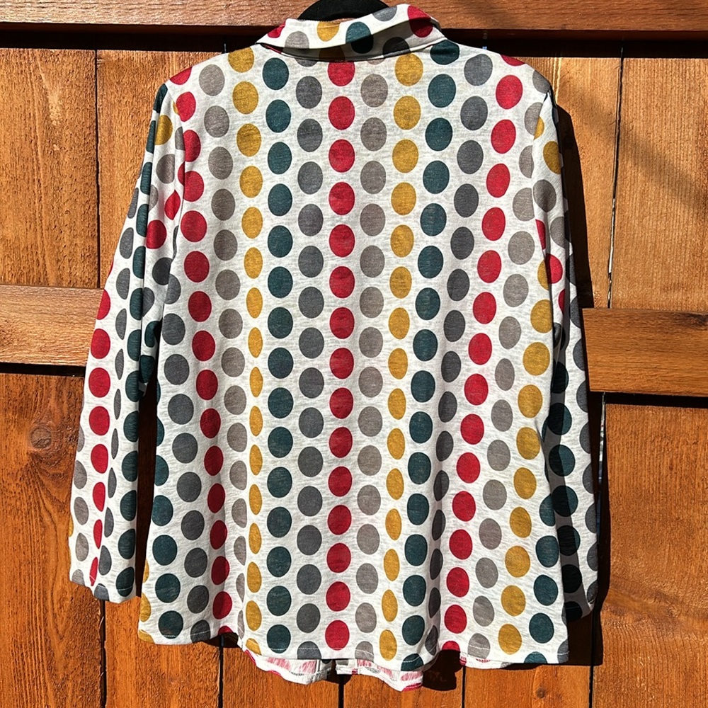 EUC Trisha Tyler Dots Blouse. XL - Picture 6 of 7